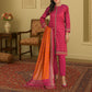 Vibrant Pink & Orange Digital Print 3-Piece Lawn Suit