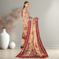 Earthy Beige & Terracotta Digital Printed 3-Piece Lawn Suit | Bamber Chiffon Dupatta