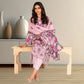 Vivid Pink 3-Piece Lawn Suit | Digital Printed, Chiffon Dupatta & Embroidered Hem
